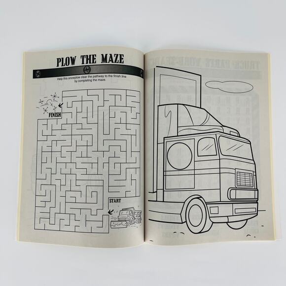 Tough Trucks Coloring & Activity Book - New / Unused - Picture 10 of 13